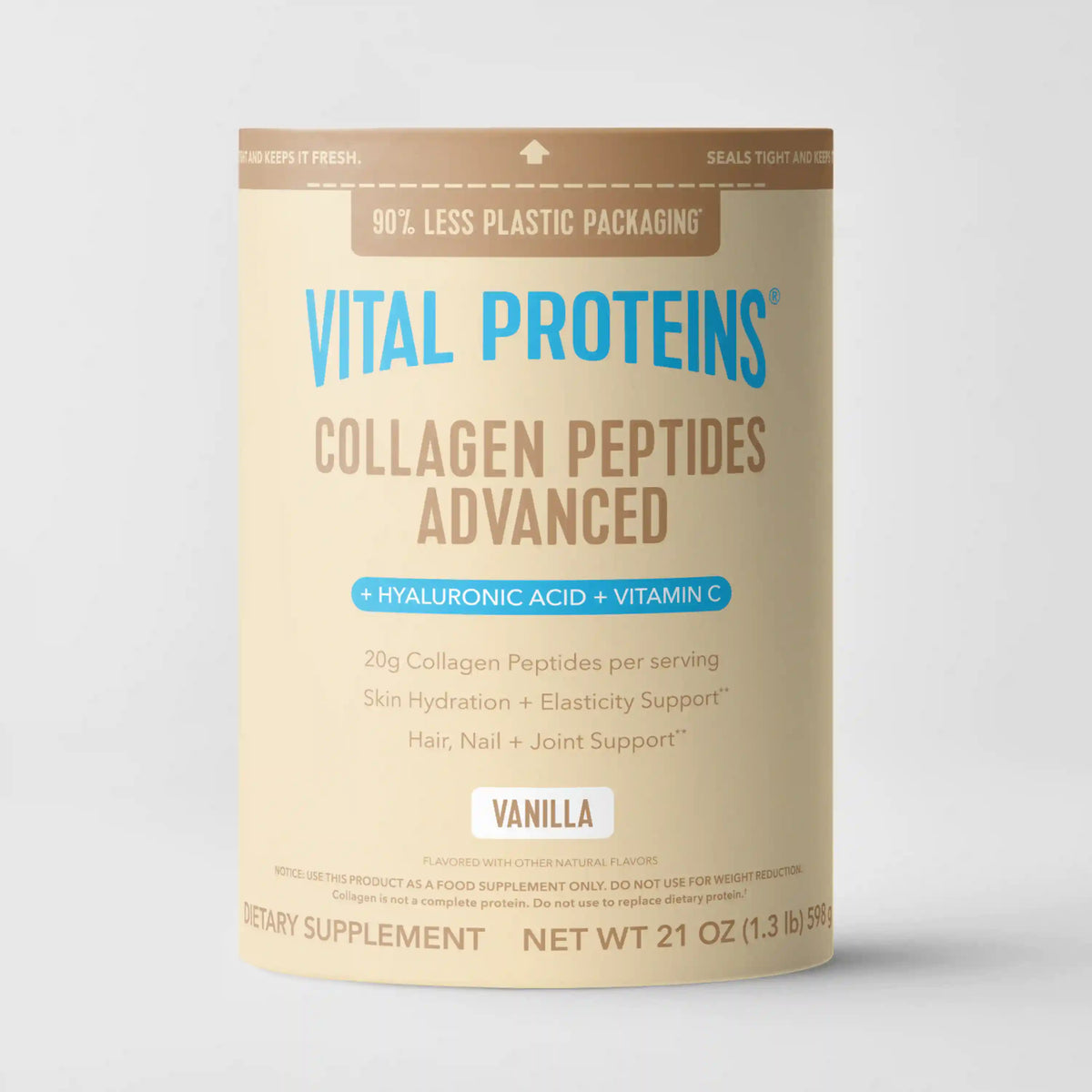 Vanilla Collagen Peptides Advanced - with Hyaluronic Acid & Vitamin C