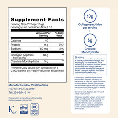 Advanced Collagen Peptides + Creatine - Unflavored